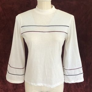 Camp Collection Shirt/ Cotton Shirt/ Bell Sleeve